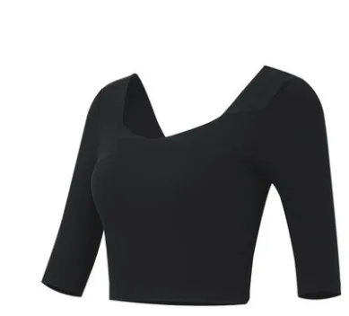Women'S Tight Fitting Yoga Clothes With Chest Pads Black - Shop at LoveMi