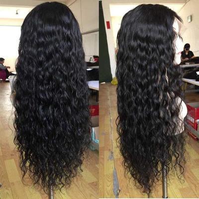 Wig Wine Red Corn Whisker Wig Black Small Curls — foto 9