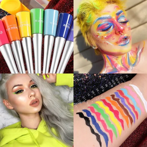 17 Color Liquid Eyeliner Matte Quick-Drying Lasting Non-Blooming Glitter