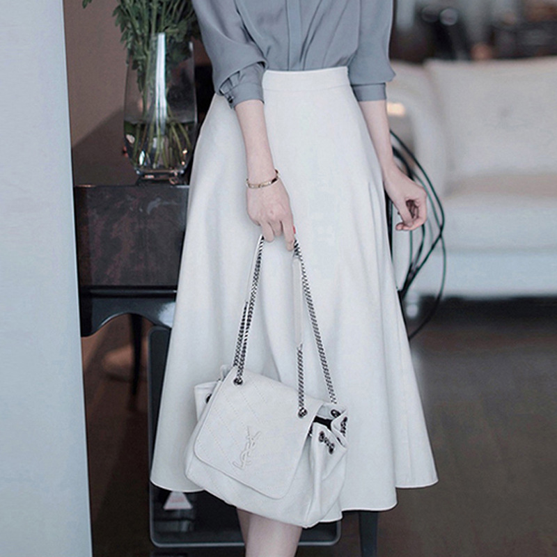 Title 2, White Umbrella Skirt Women