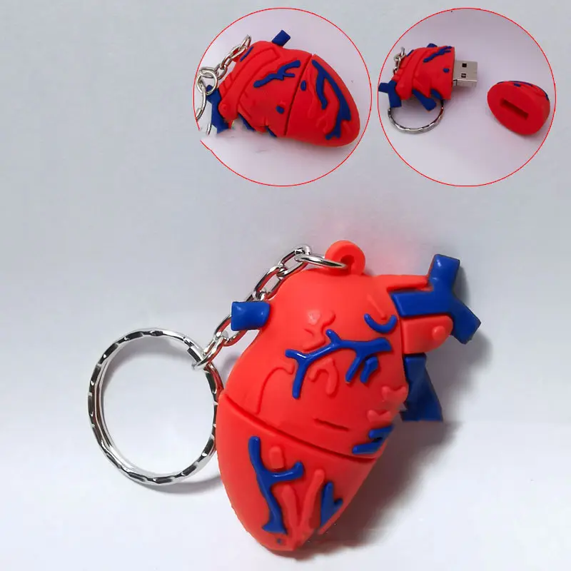 Creative Human Organs U Disk Internal Brain Lip Print
