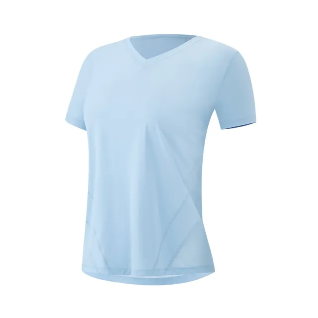 Training Suit Running Fitness Suit Short sleeved New Summer Blue - Shop at LoveMi