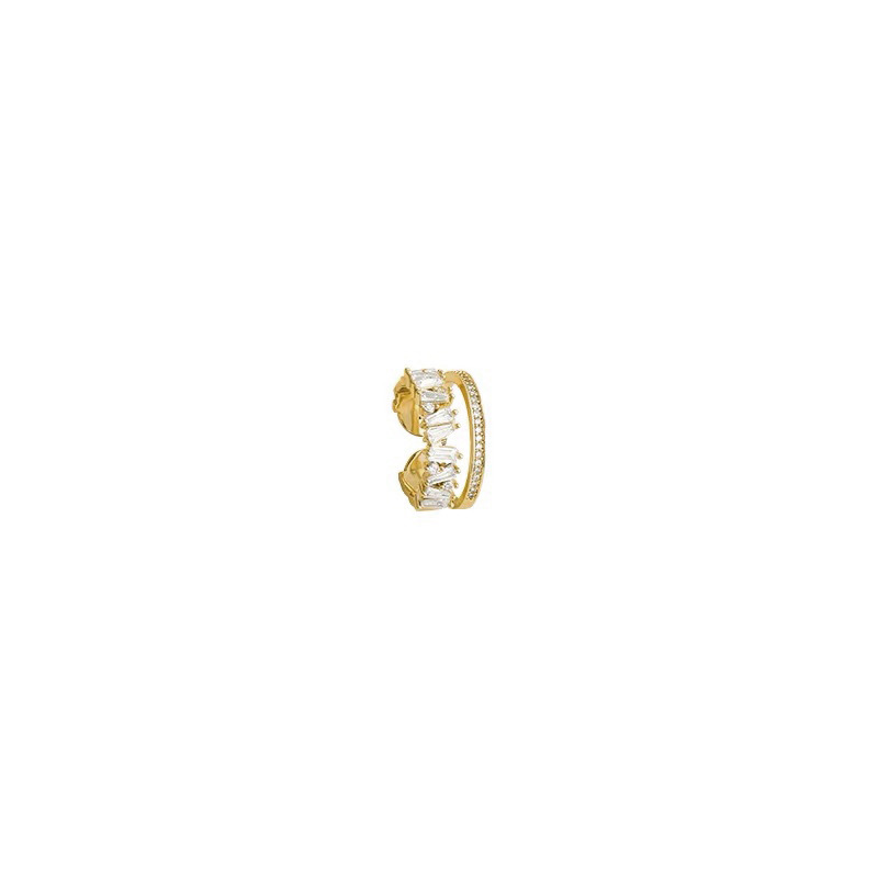 Korean Style Light Luxury Zircon Double Layer Ring Female Cold