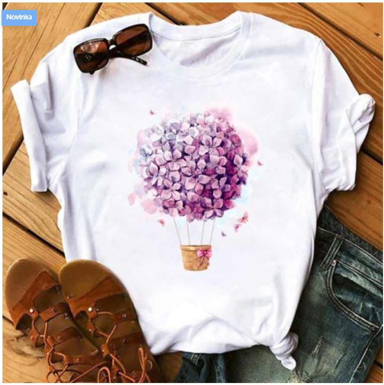 Love Print Short-Sleeved T-Shirt