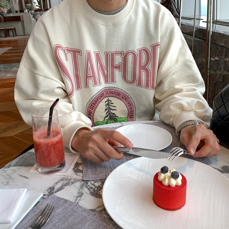 Autumn Japanese Printed Sweater New Style Men