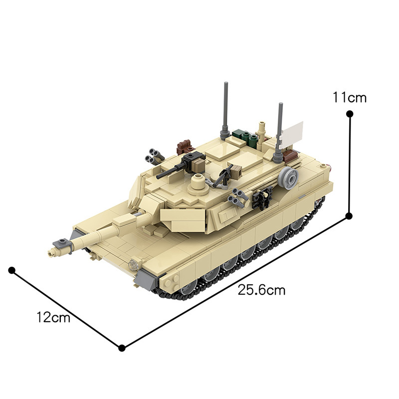 MOC Military Series MOC-36237 Abrams M1A2 Tank Compatible With Puzzle Blocks
