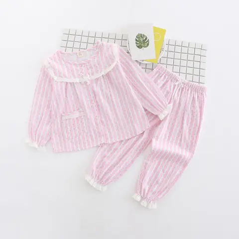 New Pcs Set Children Pajamas Baby Boy Girls Long