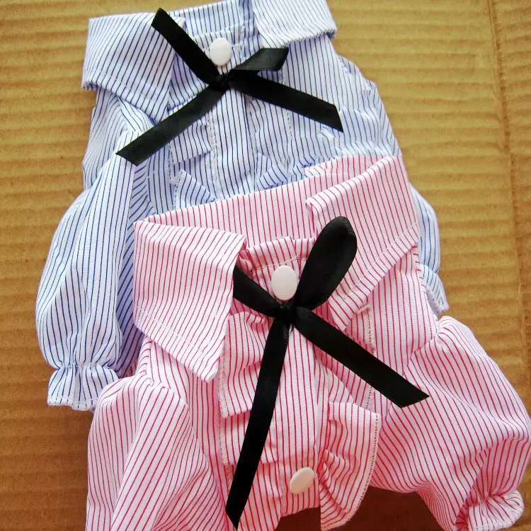 Bubble Sleeve Bow Tie Pet Shirt Pet Clothes Dog