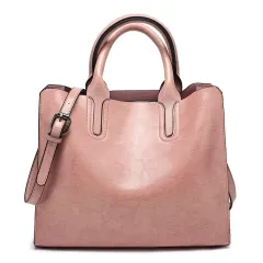 Single Shoulder Messenger Tote Bag Women - Pink - View 1