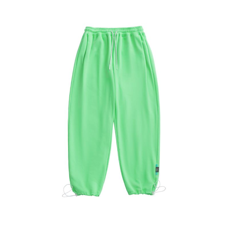 Multicolor Loose Straight-leg Casual Pants