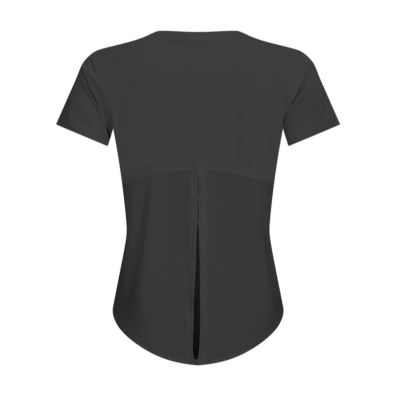 Fitness Running Bandage Quick-drying Breathable Loose Blouse - Black