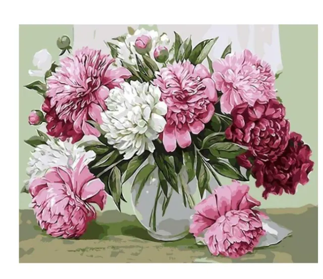 Dahlias Galore Digital Painting Kit Rose Red - Shop at LoveMi