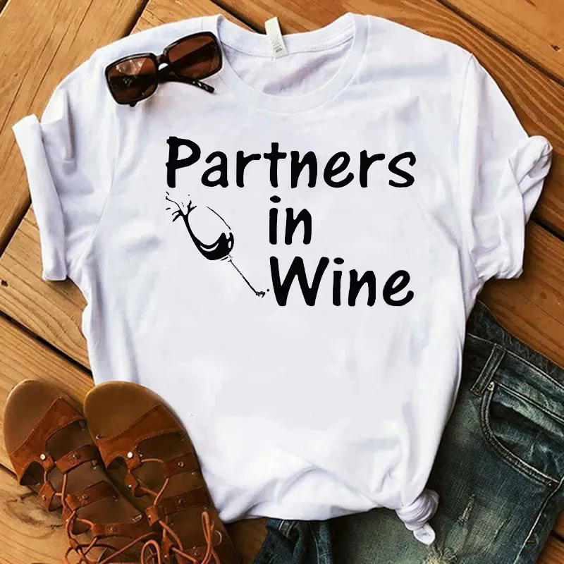 Printed T-shirts, Friends, Sisters, Short Sleeves - 1 Style