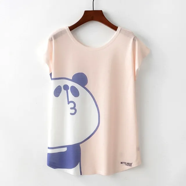 Summer New Round Neck Short Sleeve Loose G - Shop at LoveMi