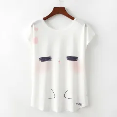 Summer New Round Neck Short Sleeve Loose - View 1