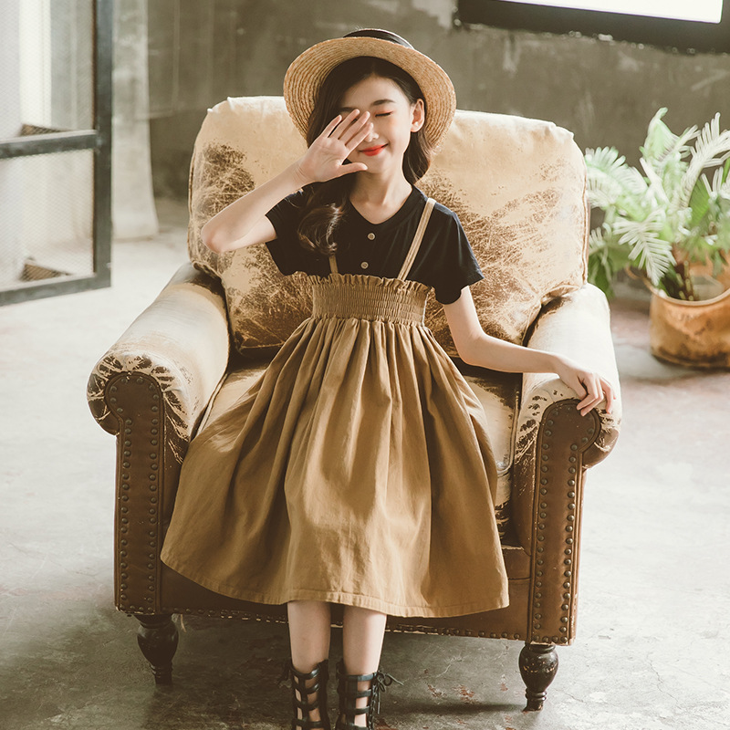 Strap Western Style Net Red Suspender Strap Skirt Suit