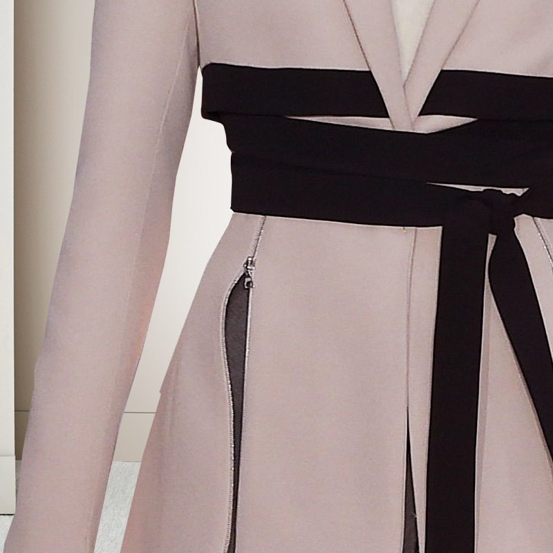 Lace-up Net Red Small Suit Two-piece Skirt