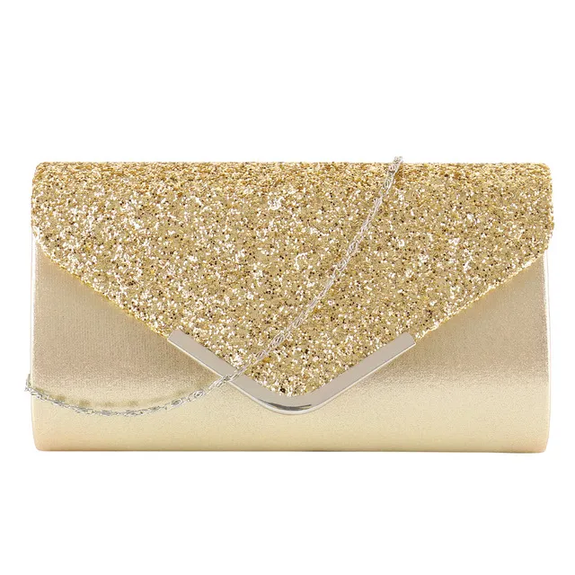 Bag Envelope Bridal Wedding Evening Handbags - Gold