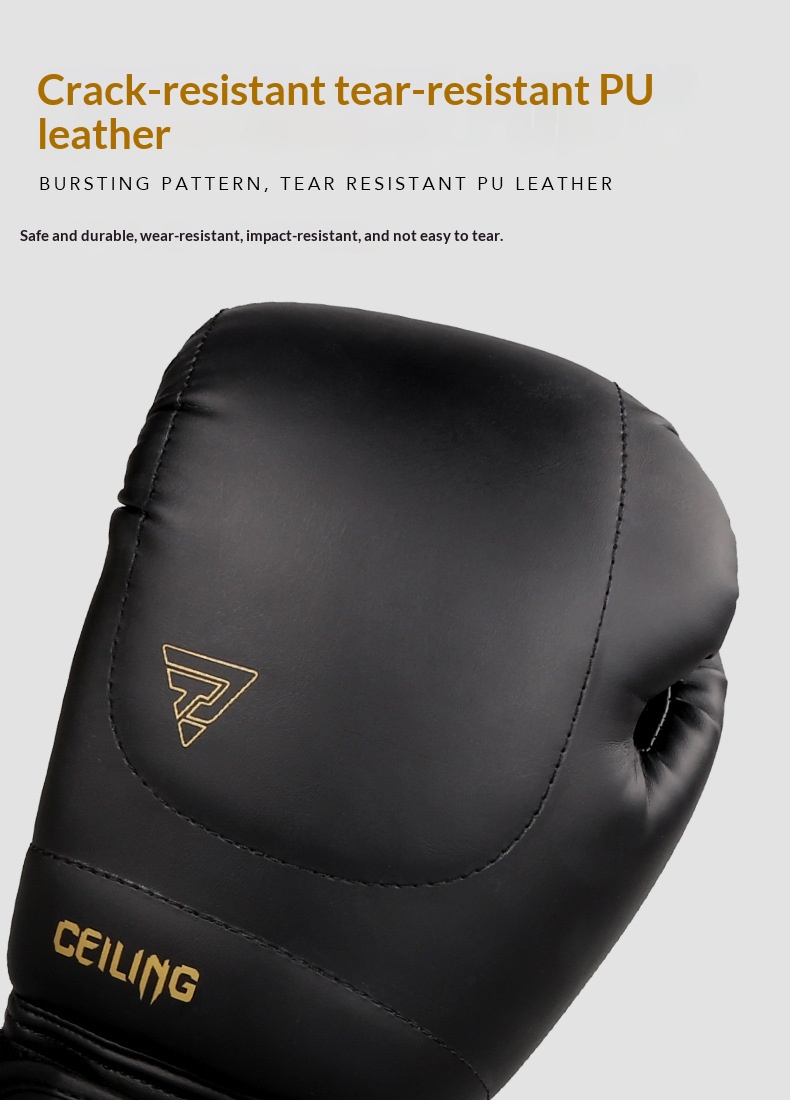 Ztty New Cross-Border Boxing Gloves Muay Thai Fighting Professional Sandbag Training Pu Gloves Wholesale