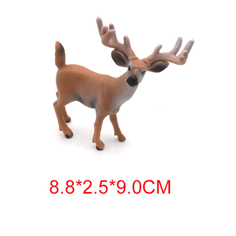 Orange red forest deer