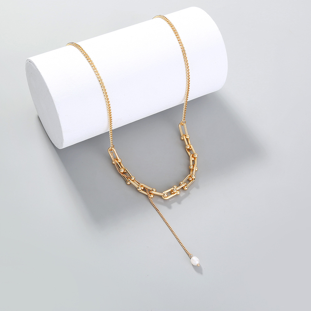 Popular Fashion Chain U-shaped Splicing Clavicle Chain