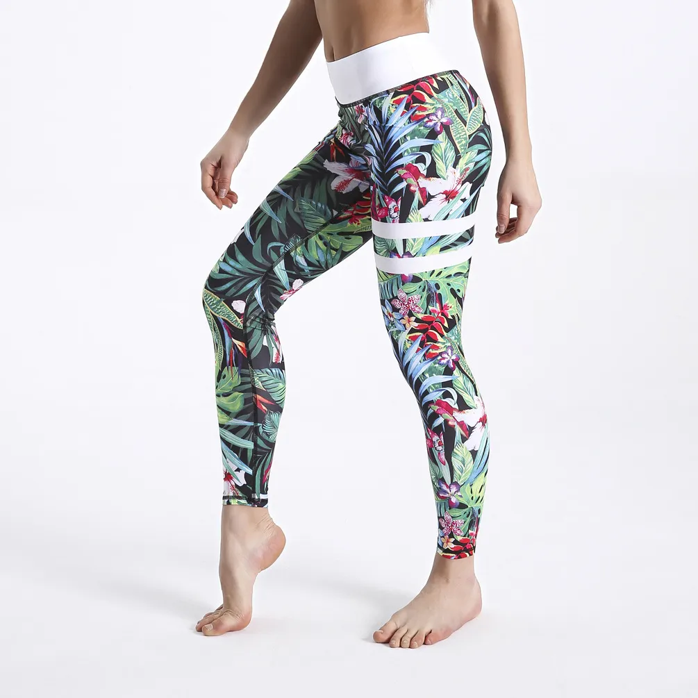 Rainforest Yoga trousers leggings - Forest-S