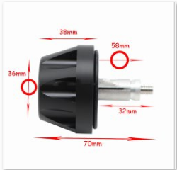 Motorcycle Modified Parts Rear Wheel Axle Rubber — foto 3