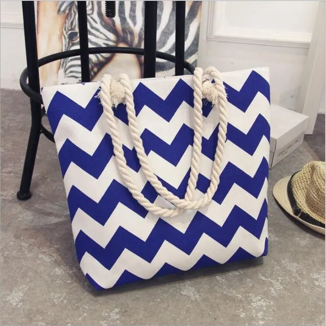 Printing Canvas Graffiti Shoulder Bag Beach Bolsa Feminina - K