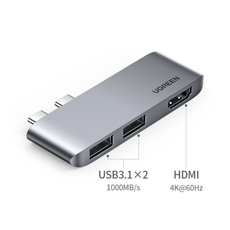 Double head HDMI HD 3in1