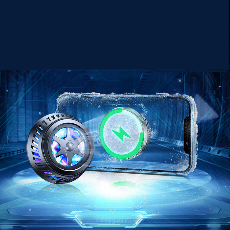 Compatible with Apple , Hot Mobile Phone Radiator Cooler Is Suitable For Apple 12 Refrigeration Small Fan Liquid Cooling