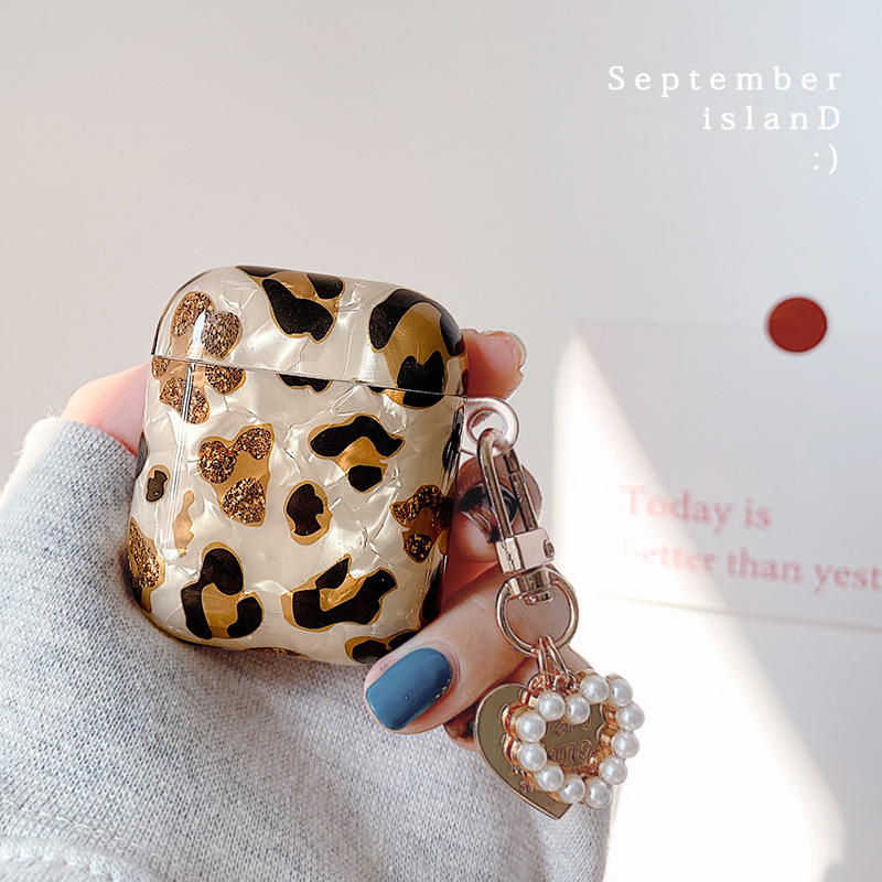Compatible with Apple, Compatible with Apple , Luxury Headset Case For AirPods Pro 3 Retro Leopard Pattern Soft Earphone Case