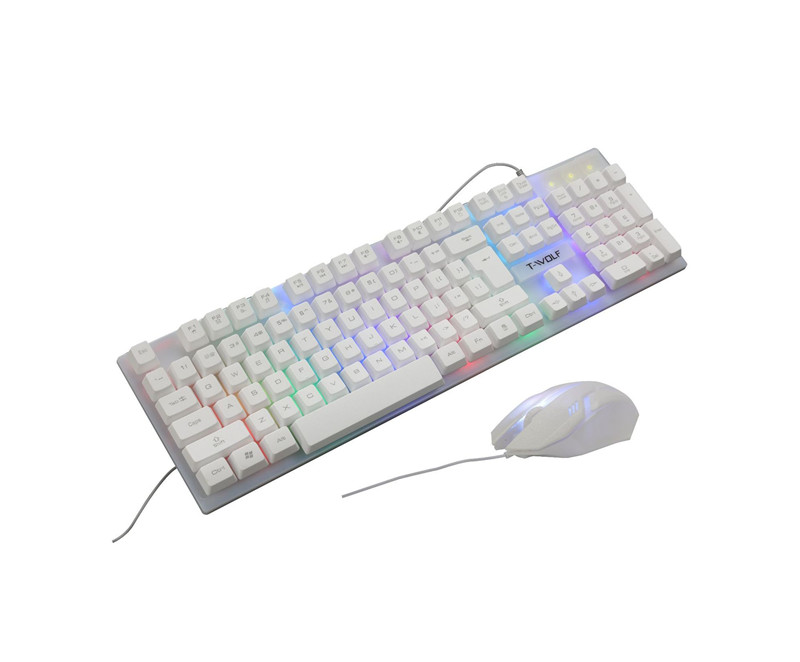 Wired tastatur og mus Set Game Character Illuminated LED - Bilde 1