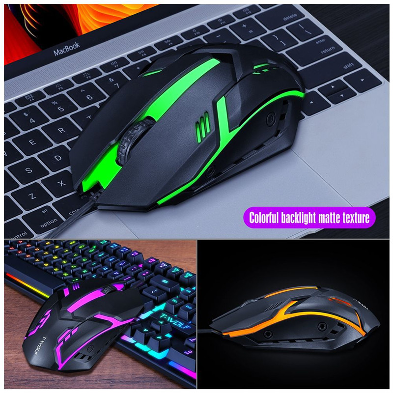 Wired tastatur og mus Set Game Character Illuminated LED - Miniatyr 3