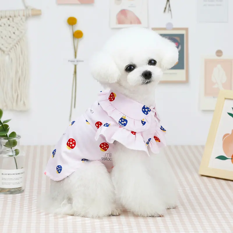 Pet Clothes Puppy Thin Pet Teddy Dog Cat Spring
