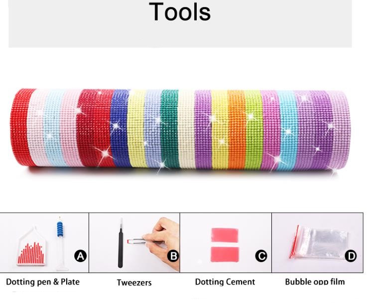 Diamond Painting Car Diamond Embroidery Cross  Full Square Diamond Mosaic