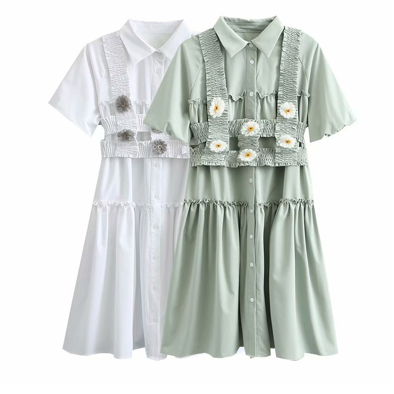 Lovely And Sweet Design Floral Vest Dress