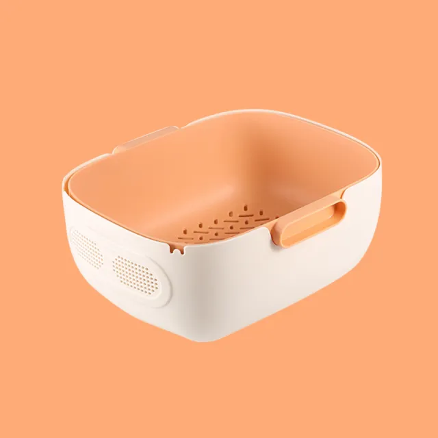 Household Plastic Hollow Fruit Bowl Orange - Shop at LoveMi