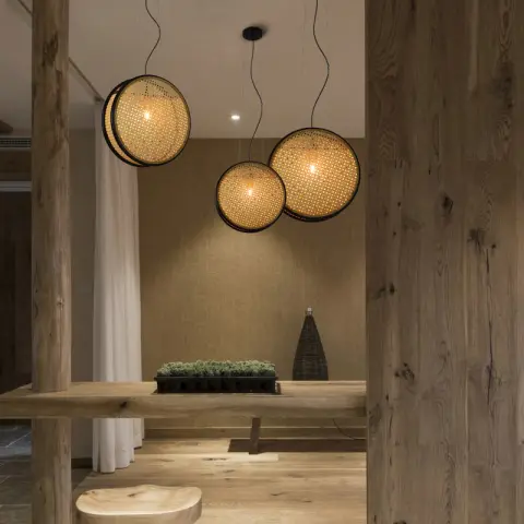 Creative Rattan Retro Lamps for Restaurant Chandelier