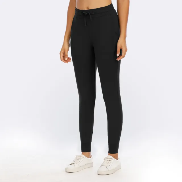Women's Pocket High Waist Nylon Trousers Black - Shop at LoveMi