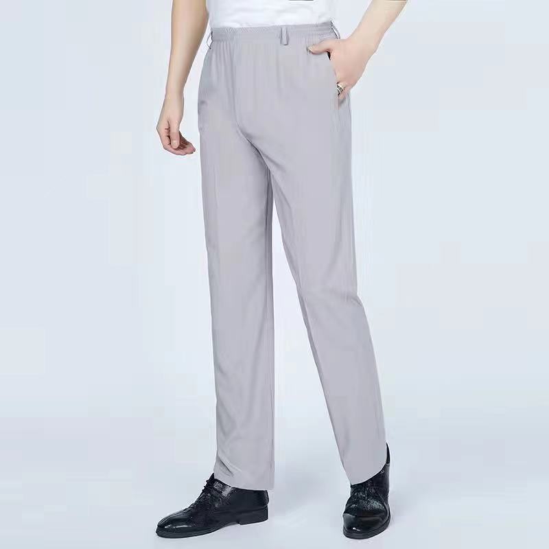 Title 3, New Mens Elastic Waist Pants Thin Loose Casual...