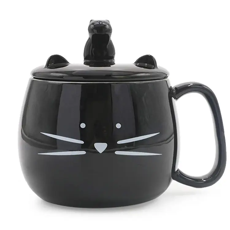 Cat Mobile Phone Holder Cup Creative Cute Large Capacity Ceramic Mug Home Daily Necessities