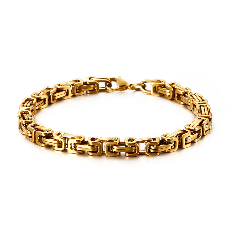 Gold Stainless Steel Byzantine