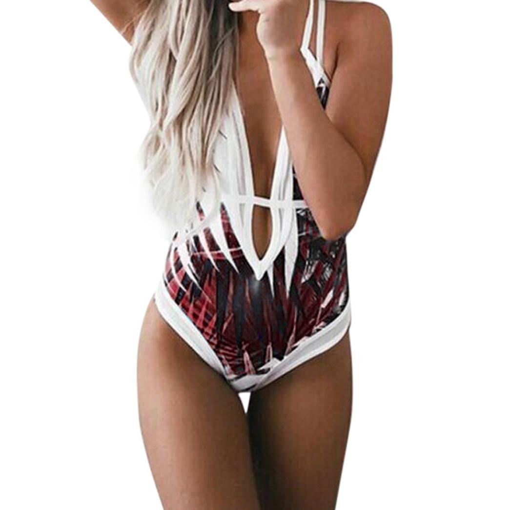 One-Piece Stitching Women’s Bikini With Zipper