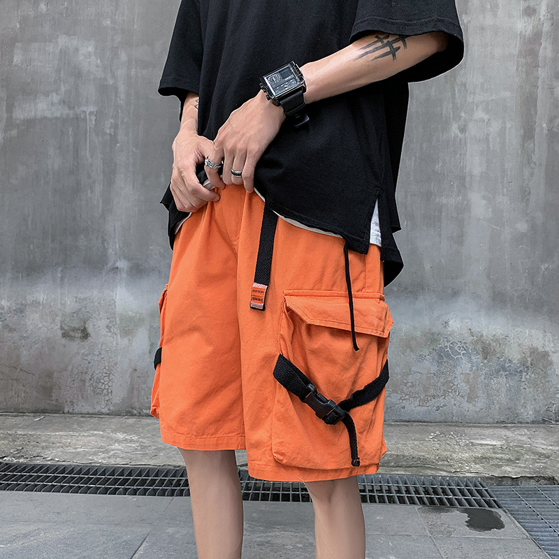 Workwear Shorts Men's Casual Shorts Loose Five-point Pants