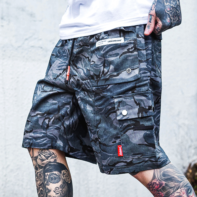 Hong Kong Style Japanese Retro Pants Camouflage Casual Pants Summer
