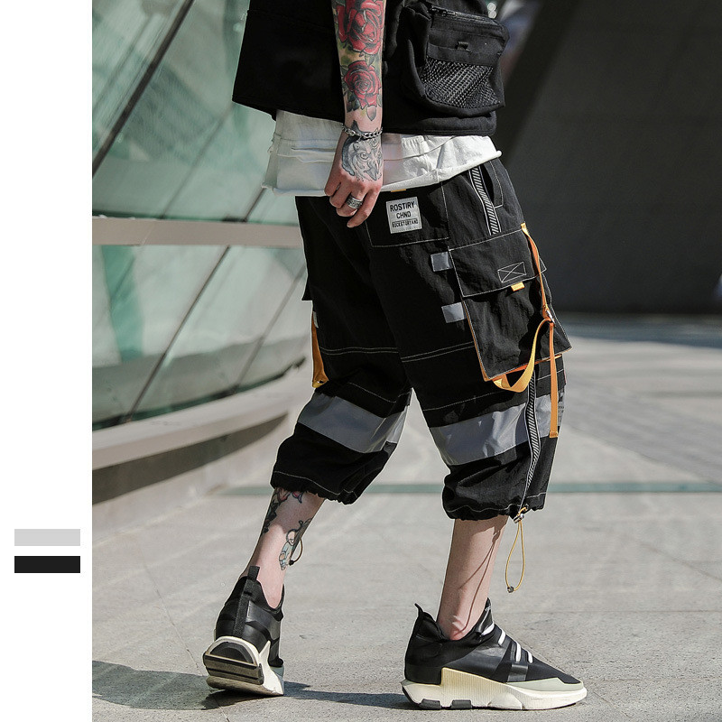 Men's Pants Youth Trendy Brand Casual Cropped Shorts Men