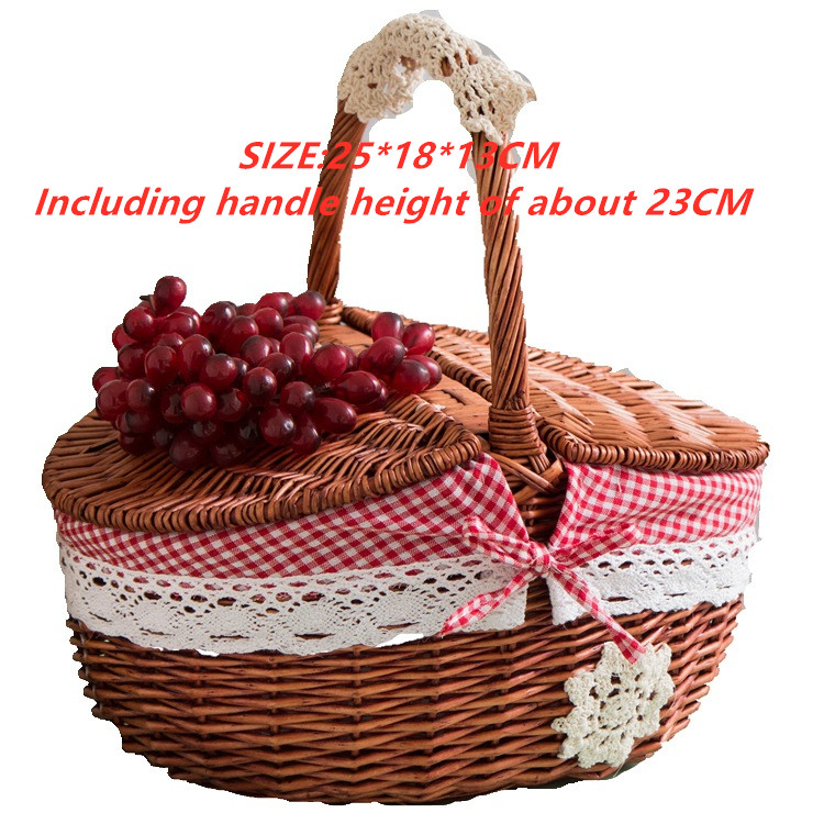 Idyllic fruit basket picnic basket 25X18X13Cm - Shop at LoveMi