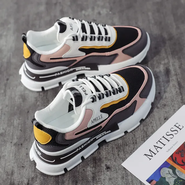 Daddy Shoes Female Wild Ins Student Sports Shoes Female Street Shooting Casual Women's Shoes Black - Shop at LoveMi