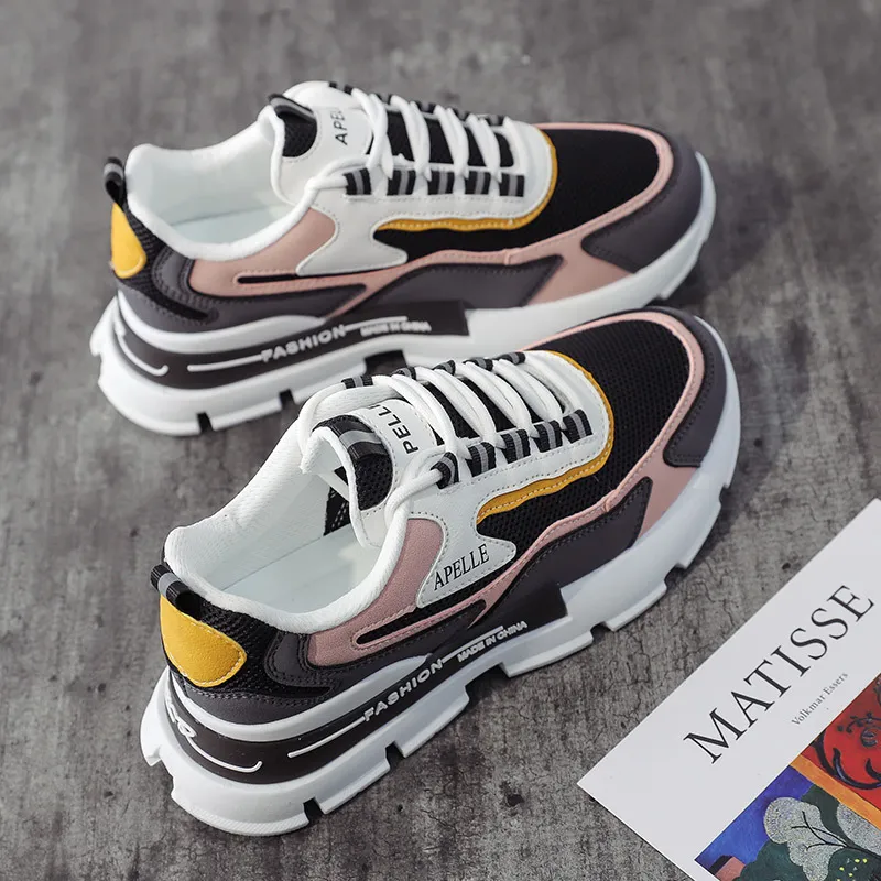 Daddy Shoes Female Wild Ins Student Sports Shoes Female Street Shooting Casual Women's Shoes - Black