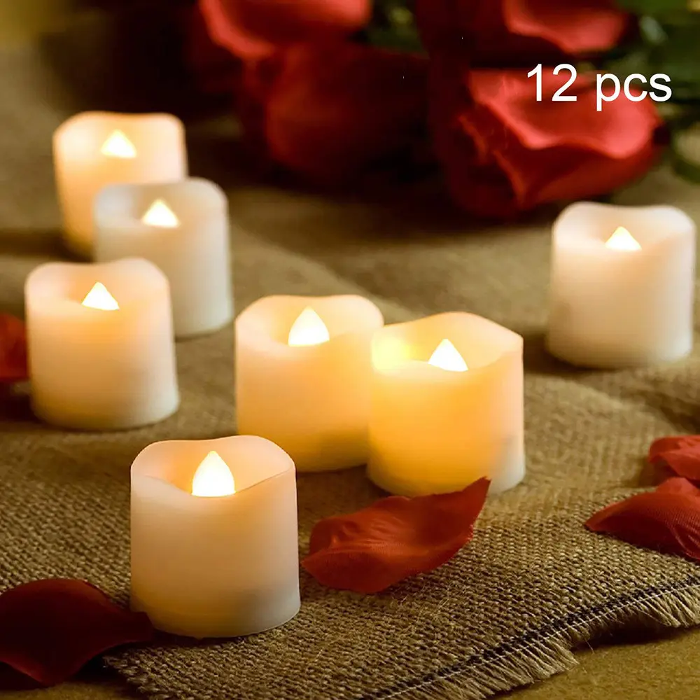 LED Candle Light Warm White Flashing Timed